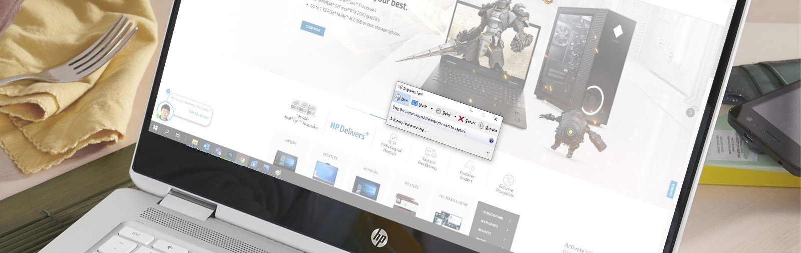 how to screenshot on hp desktop