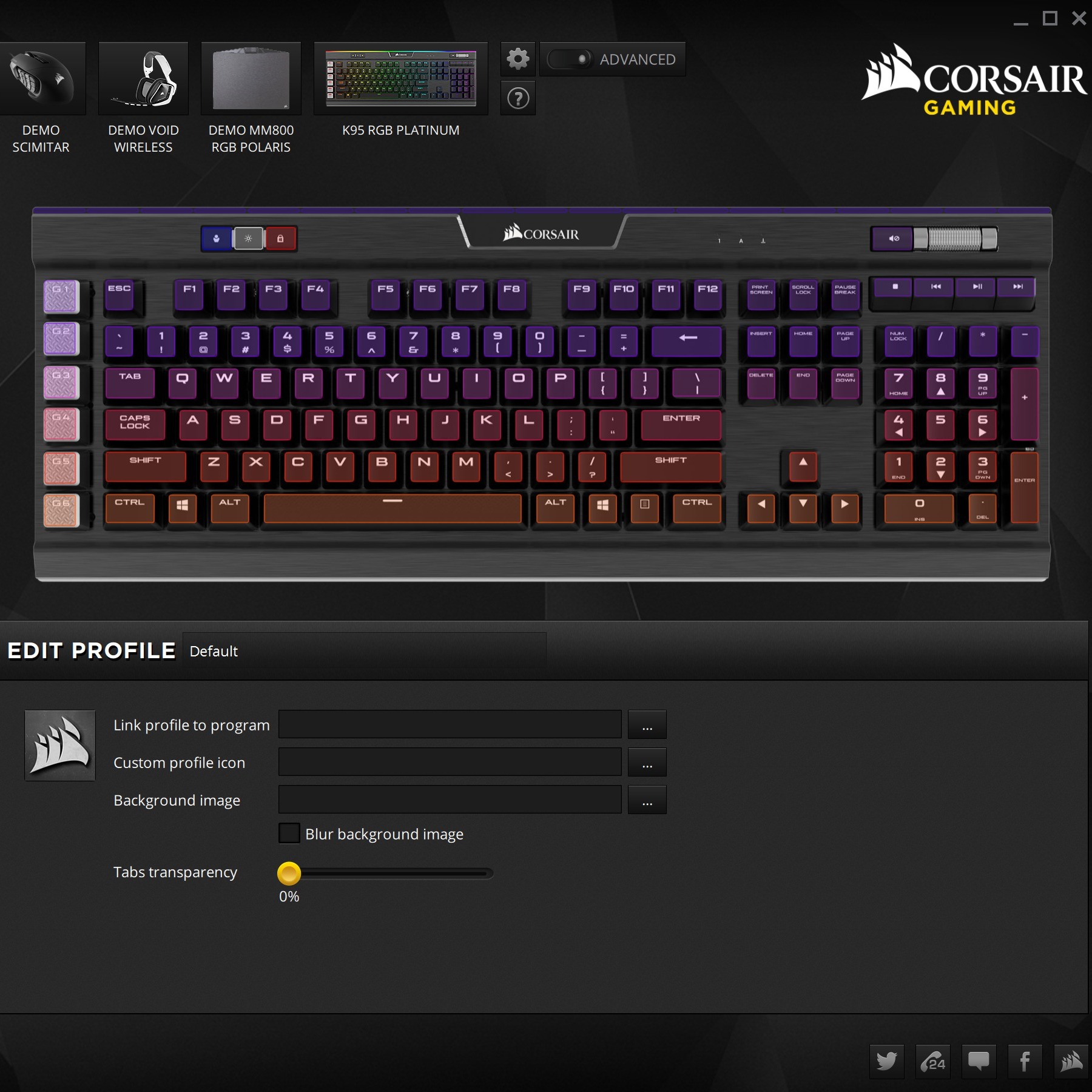 corsair keyboard software